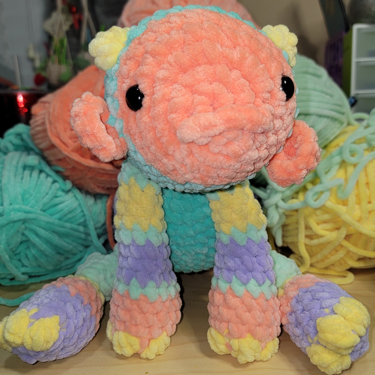 Pastel Moxie crochet stuffed plushie