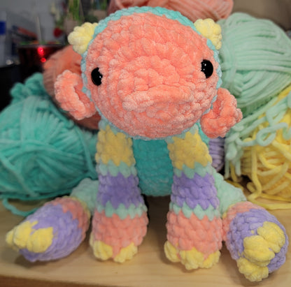 Pastel Moxie crochet stuffed plushie