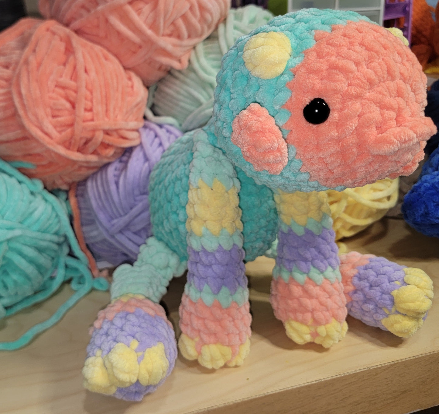 Pastel Moxie crochet stuffed plushie