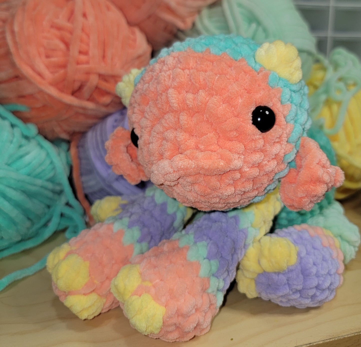 Pastel Moxie crochet stuffed plushie