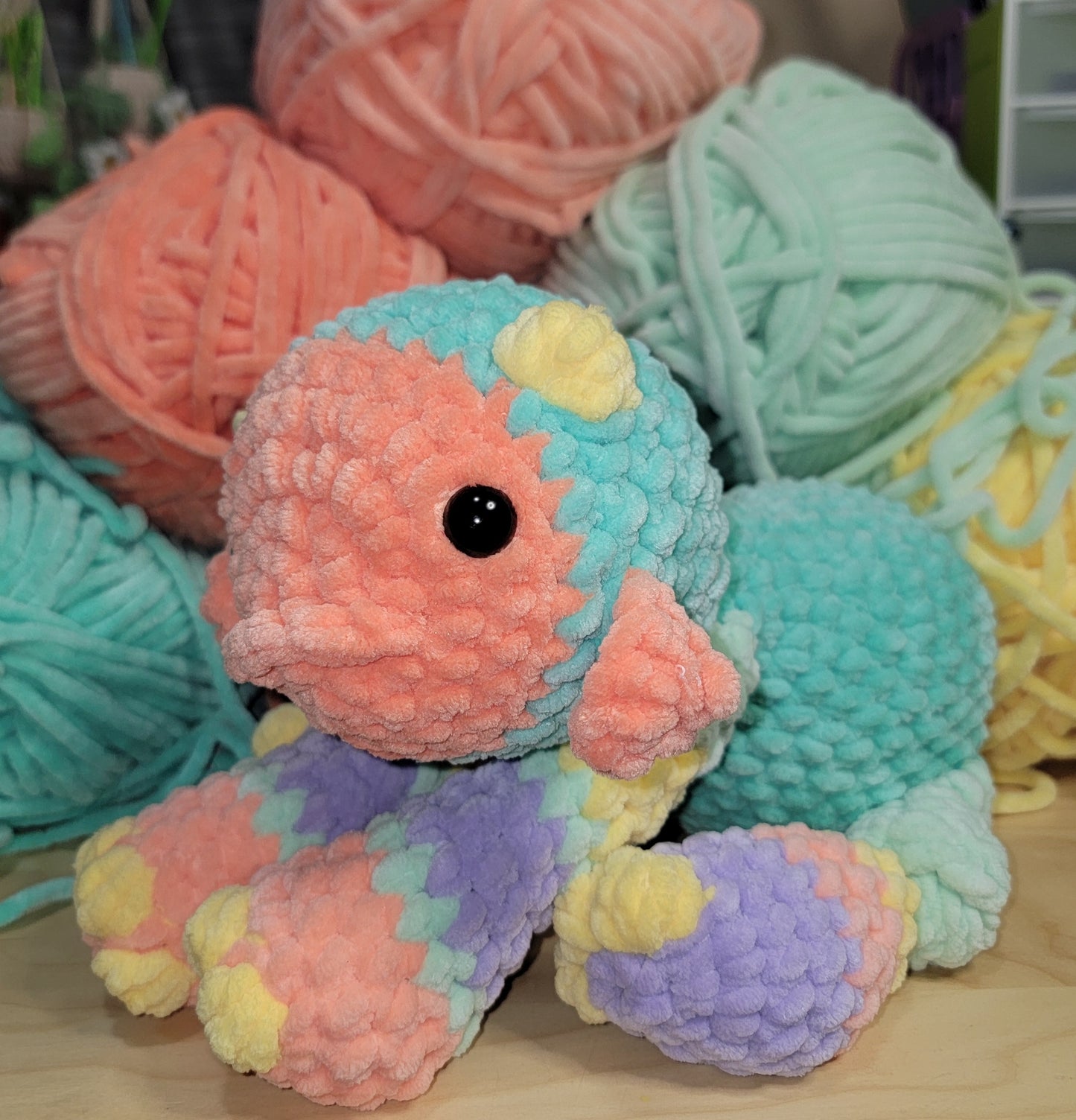 Pastel Moxie crochet stuffed plushie