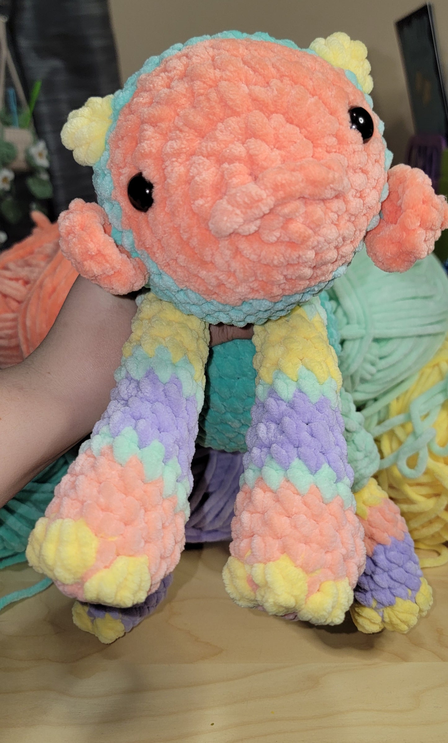 Pastel Moxie crochet stuffed plushie