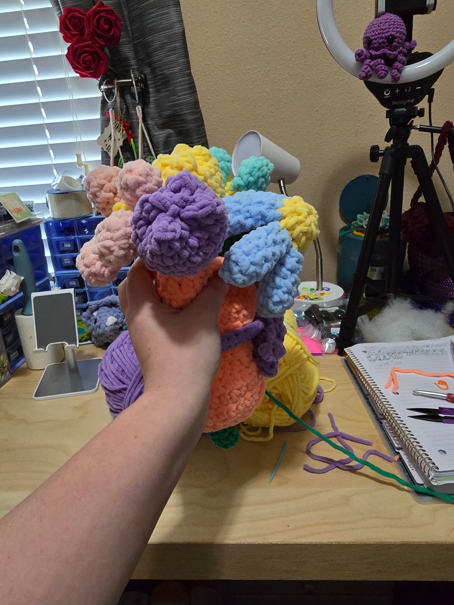 Bouquet crochet flowers