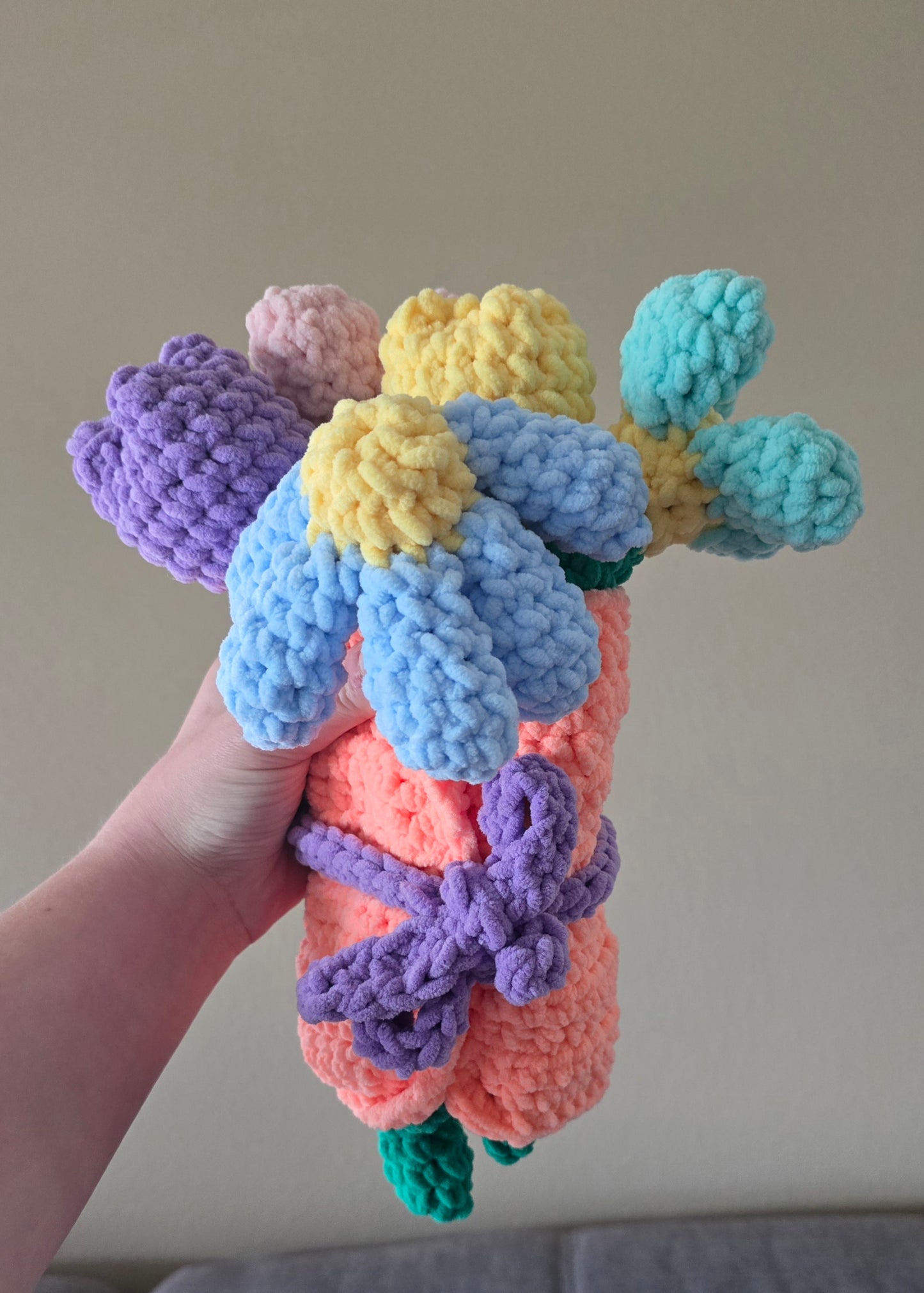 Bouquet crochet flowers