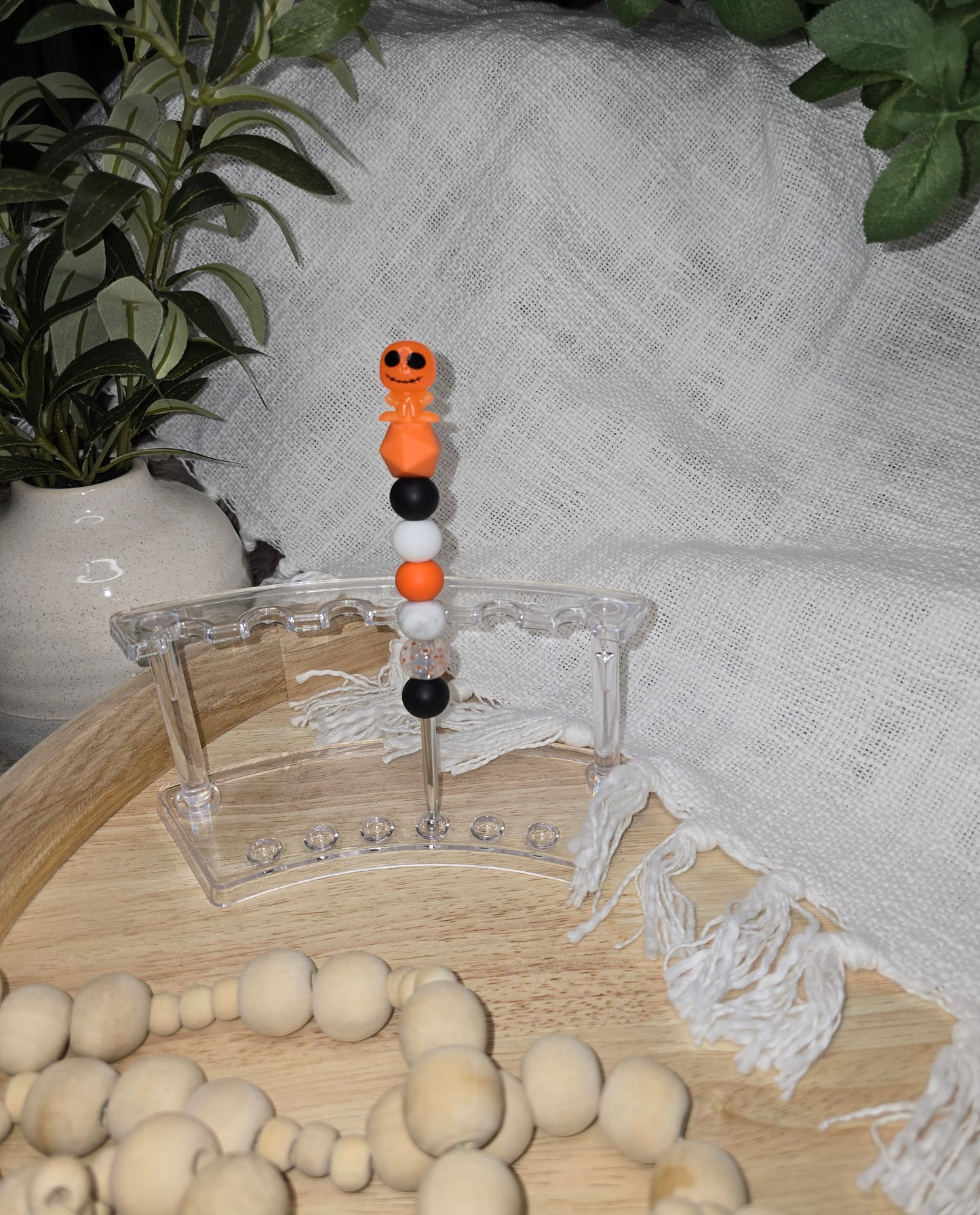 Adorable Character Crochet Hook (Orange Pumpkin King)