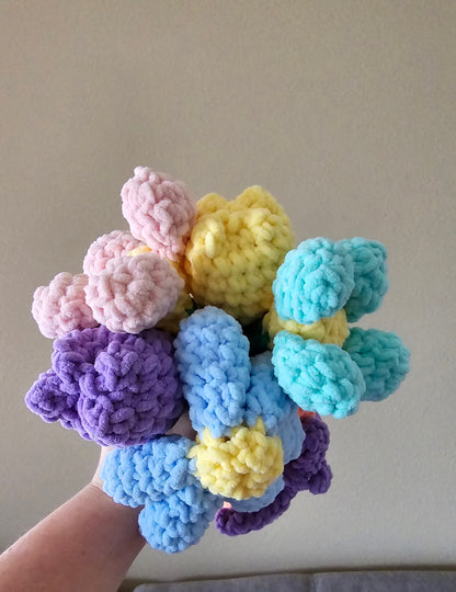 Bouquet crochet flowers