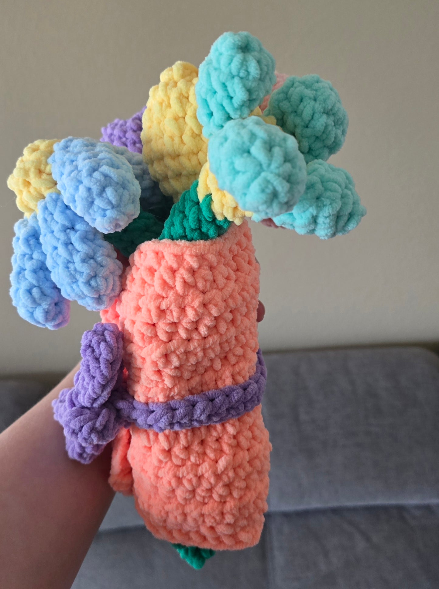 Bouquet crochet flowers