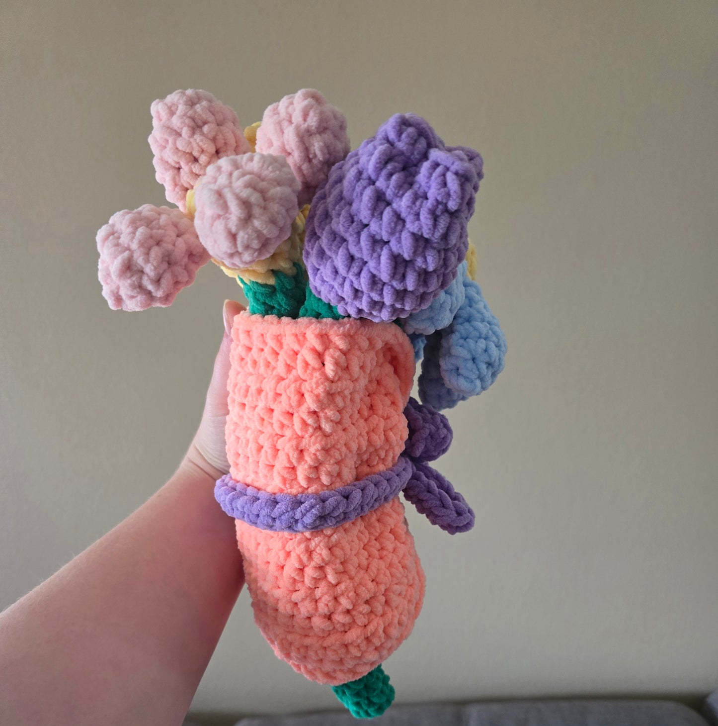 Bouquet crochet flowers