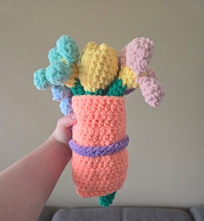 Bouquet crochet flowers